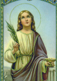 Lucia who was born on 283 is also known as Saint Lucy or Saint Lucia. She is venerated as a saint by the Roman Catholic, Anglican, Lutheran, and Orthodox Churches.